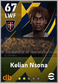 Kelian Nsona — LWF, OVR 67, MAX 67