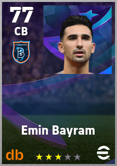 Emin Bayram — CB, OVR 77, MAX 77