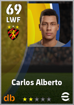 Carlos Alberto — LWF, OVR 69, MAX 69