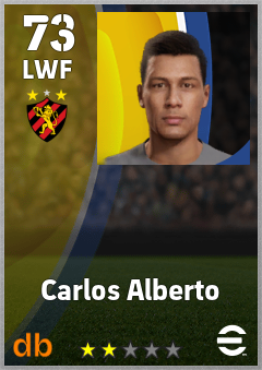 Carlos Alberto — LWF, OVR 73, MAX 73