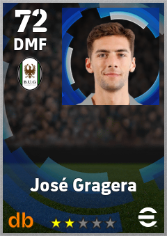 José Gragera — DMF, OVR 72, MAX 72