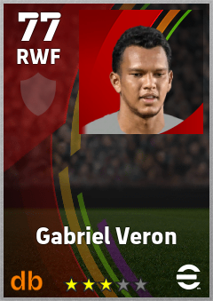 Gabriel Veron — RWF, OVR 77, MAX 77