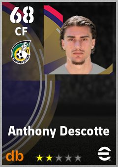 Anthony Descotte — CF, OVR 68, MAX 68