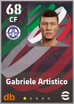 Gabriele Artistico — CF, OVR 68, MAX 68