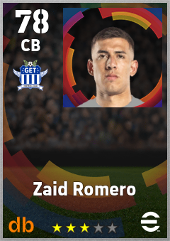 Zaid Romero — CB, OVR 78, MAX 78