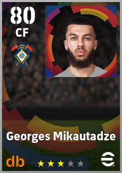 Georges Mikautadze — CF, OVR 80, MAX 80