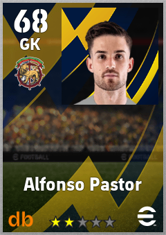 Alfonso Pastor — GK, OVR 68, MAX 68