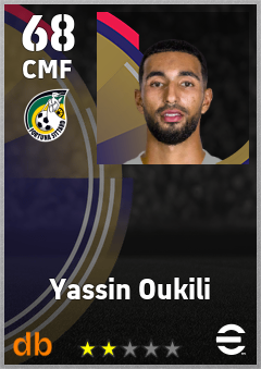 Yassin Oukili — CMF, OVR 68, MAX 68