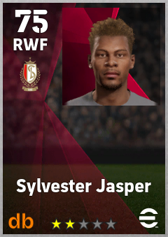 Sylvester Jasper — RWF, OVR 75, MAX 75