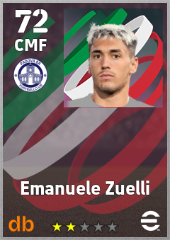 Emanuele Zuelli — CMF, OVR 72, MAX 72