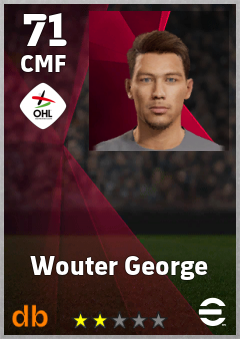 Wouter George — CMF, OVR 71, MAX 71