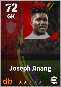 Joseph Anang — GK, OVR 72, MAX 72