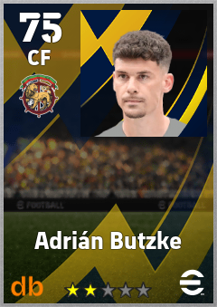 Adrián Butzke — CF, OVR 75, MAX 75