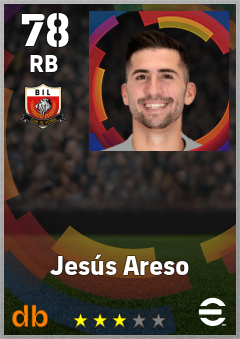 Jesús Areso — RB, OVR 78, MAX 78