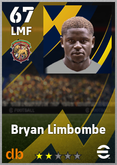 Bryan Limbombe — LMF, OVR 67, MAX 67