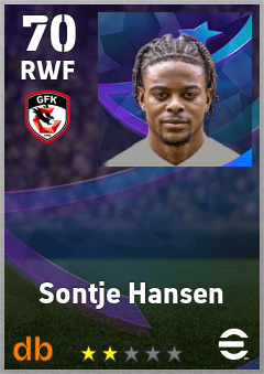 Sontje Hansen eFootball player card