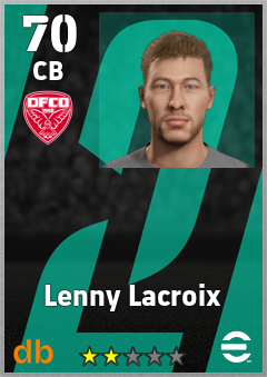 Lenny Lacroix — CB, OVR 70, MAX 70