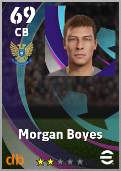 Morgan Boyes — CB, OVR 69, MAX 69