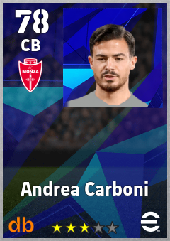 Andrea Carboni — CB, OVR 78, MAX 78