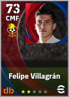 Felipe Villagrán — CMF, OVR 73, MAX 73
