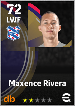 Maxence Rivera — LWF, OVR 72, MAX 72