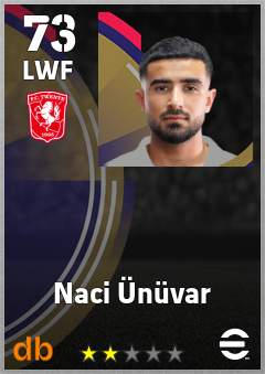 Naci Ünüvar eFootball player card
