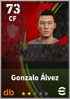Gonzalo Álvez — CF, OVR 73, MAX 73