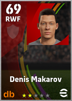 Denis Makarov — RWF, OVR 69, MAX 69