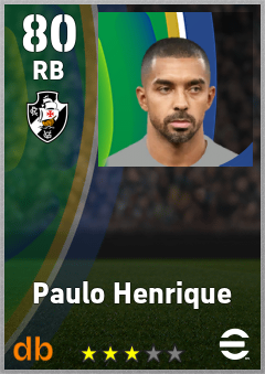Paulo Henrique — RB, OVR 80, MAX 80