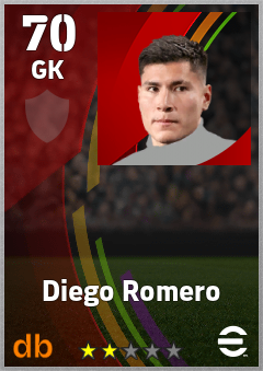 Diego Romero eFootball player card