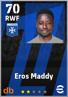 Eros Maddy — RWF, OVR 70, MAX 70