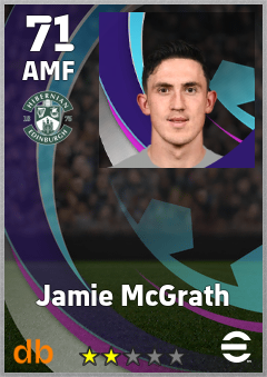 Jamie McGrath — AMF, OVR 71, MAX 71