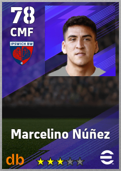 Marcelino Núñez — CMF, OVR 78, MAX 78