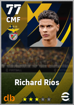Richard Ríos — CMF, OVR 77, MAX 77