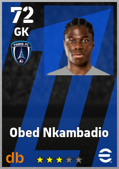 Obed Nkambadio — GK, OVR 72, MAX 72