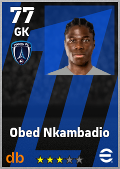 Obed Nkambadio — GK, OVR 77, MAX 77