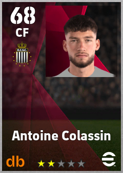 Antoine Colassin — CF, OVR 68, MAX 68