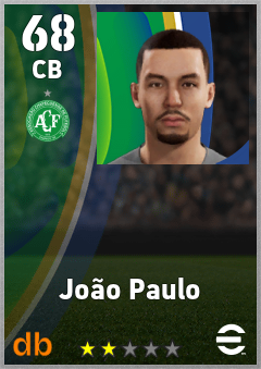 João Paulo — CB, OVR 68, MAX 68