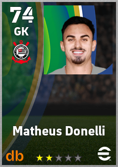 Matheus Donelli — GK, OVR 74, MAX 74