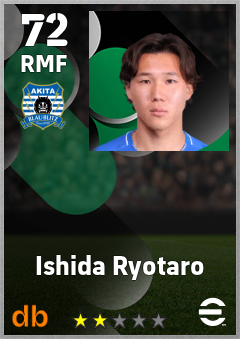 Ishida Ryotaro — RMF, OVR 72, MAX 72