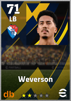 Weverson eFootball player card
