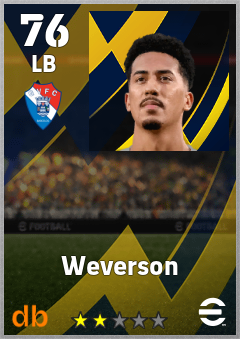 Weverson — LB, OVR 76, MAX 76