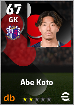 Abe Koto — GK, OVR 67, MAX 67