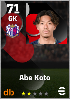 Abe Koto — GK, OVR 71, MAX 71