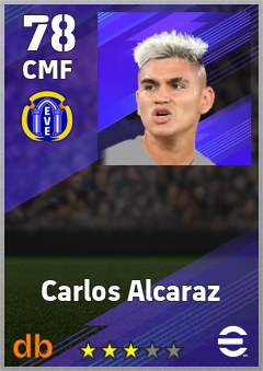 Carlos Alcaraz — CMF, OVR 78, MAX 78