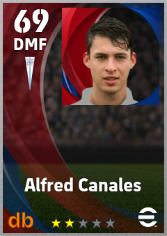 Alfred Canales — DMF, OVR 69, MAX 69