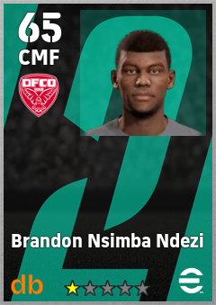Brandon Nsimba Ndezi — CMF, OVR 65, MAX 65