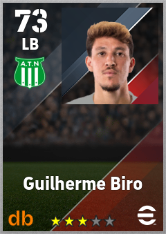 Guilherme Biro — LB, OVR 73, MAX 73
