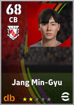 Jang Min-Gyu — CB, OVR 68, MAX 68