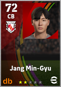 Jang Min-Gyu — CB, OVR 72, MAX 72